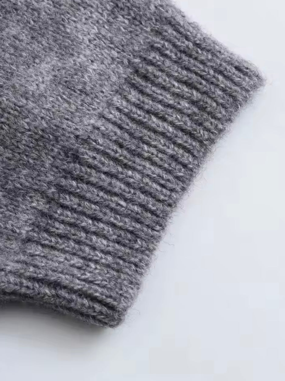 Strickjacke mit Perlenmuster