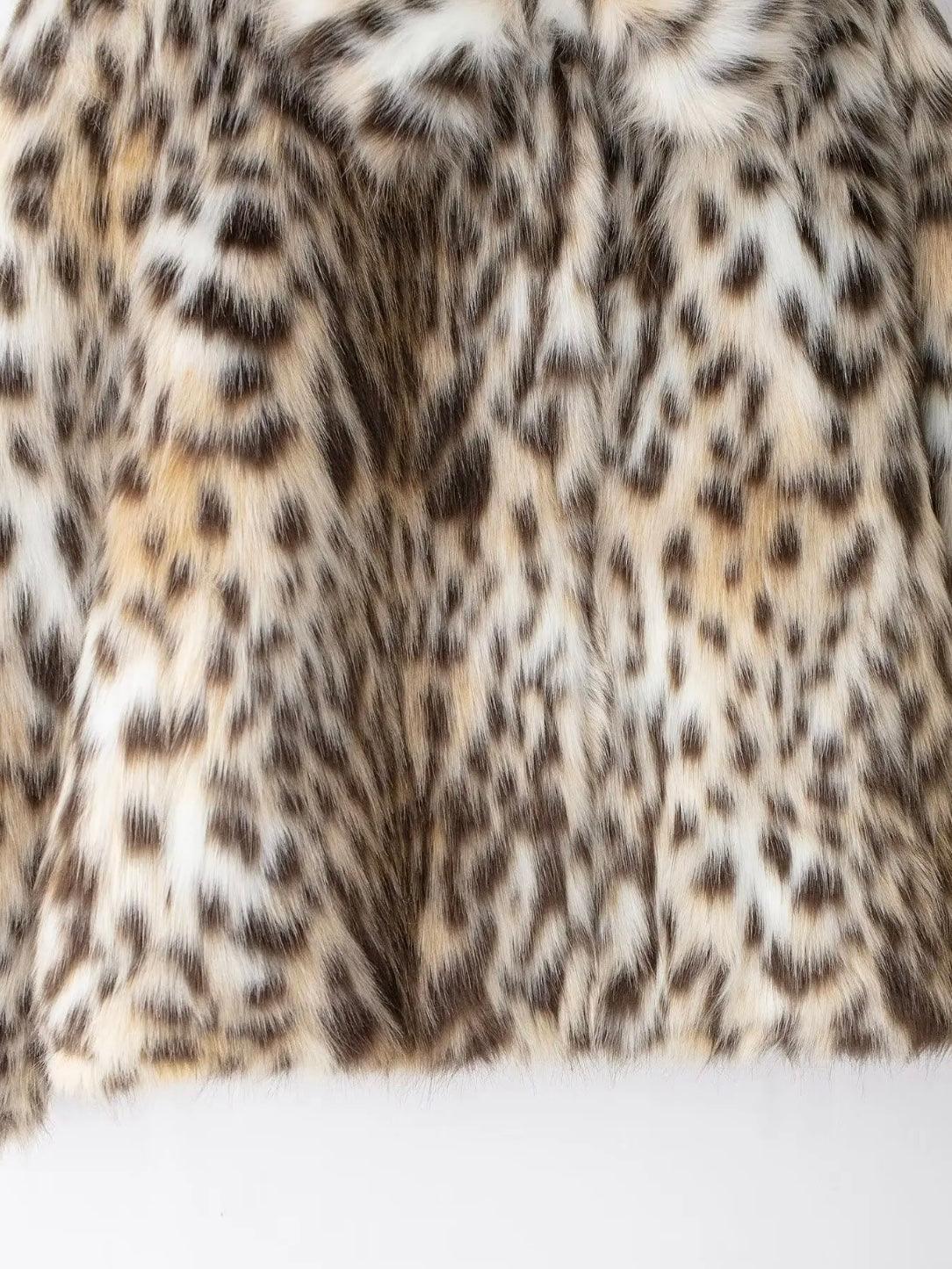 Faux-Fur Leoparden Jacke - Sorentis