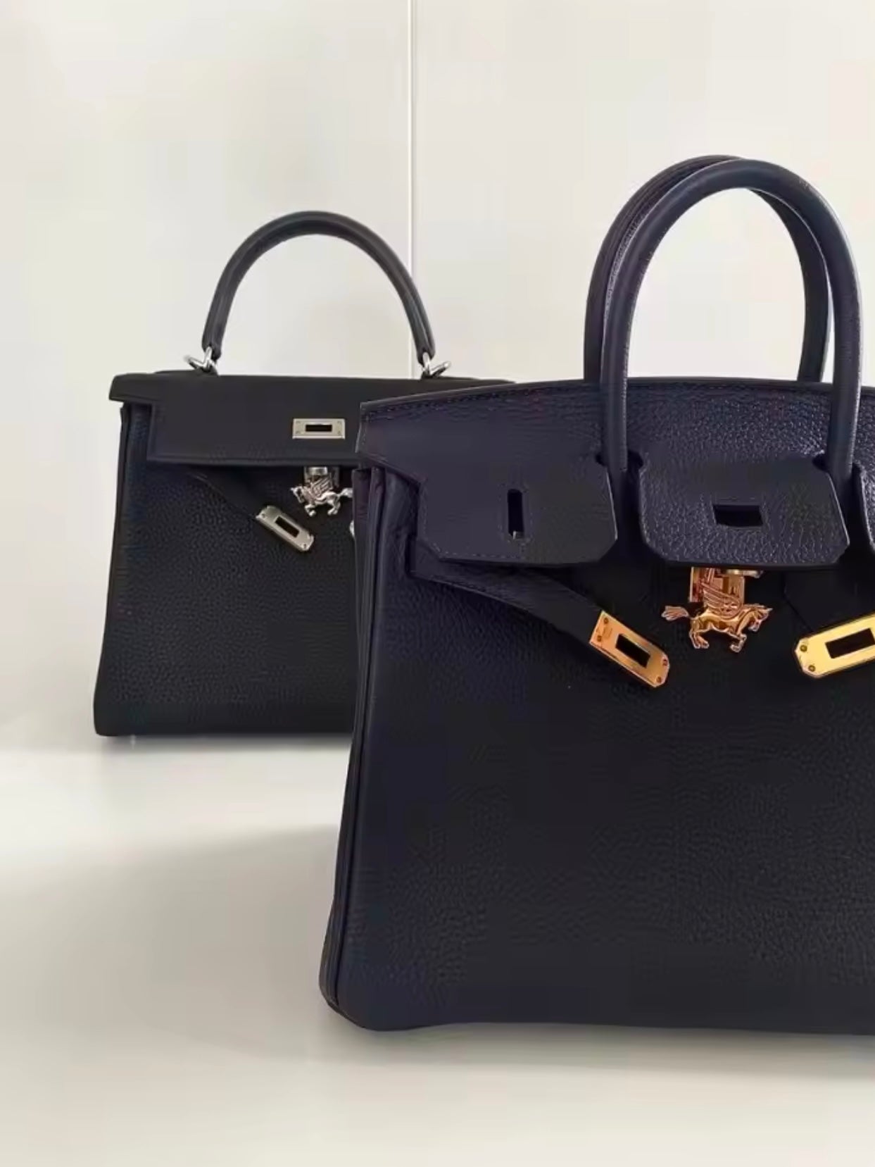 Pegasus Lock Chain Edelstahl Handtaschenanhänger Rarität für Birkin / Kelly Bag