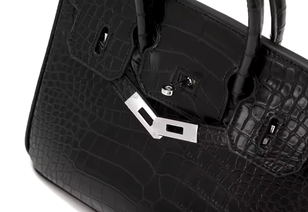 Echtleder Crocodile Handtasche
