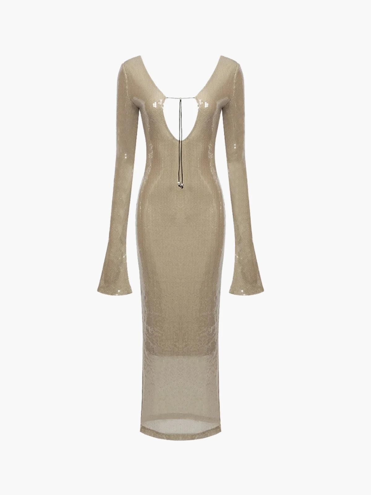 Glitzerndes Pailletten-Abendkleid - Sorentis
