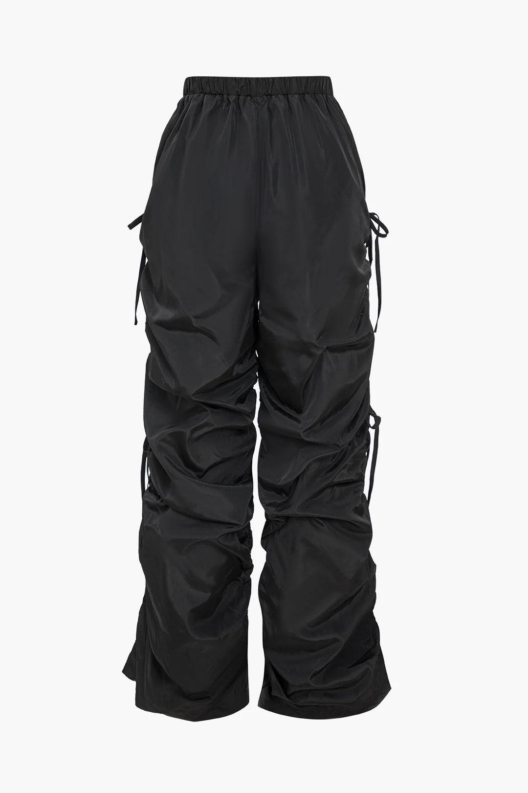 Ruched Cargohose mit Glanzeffekt - Sorentis