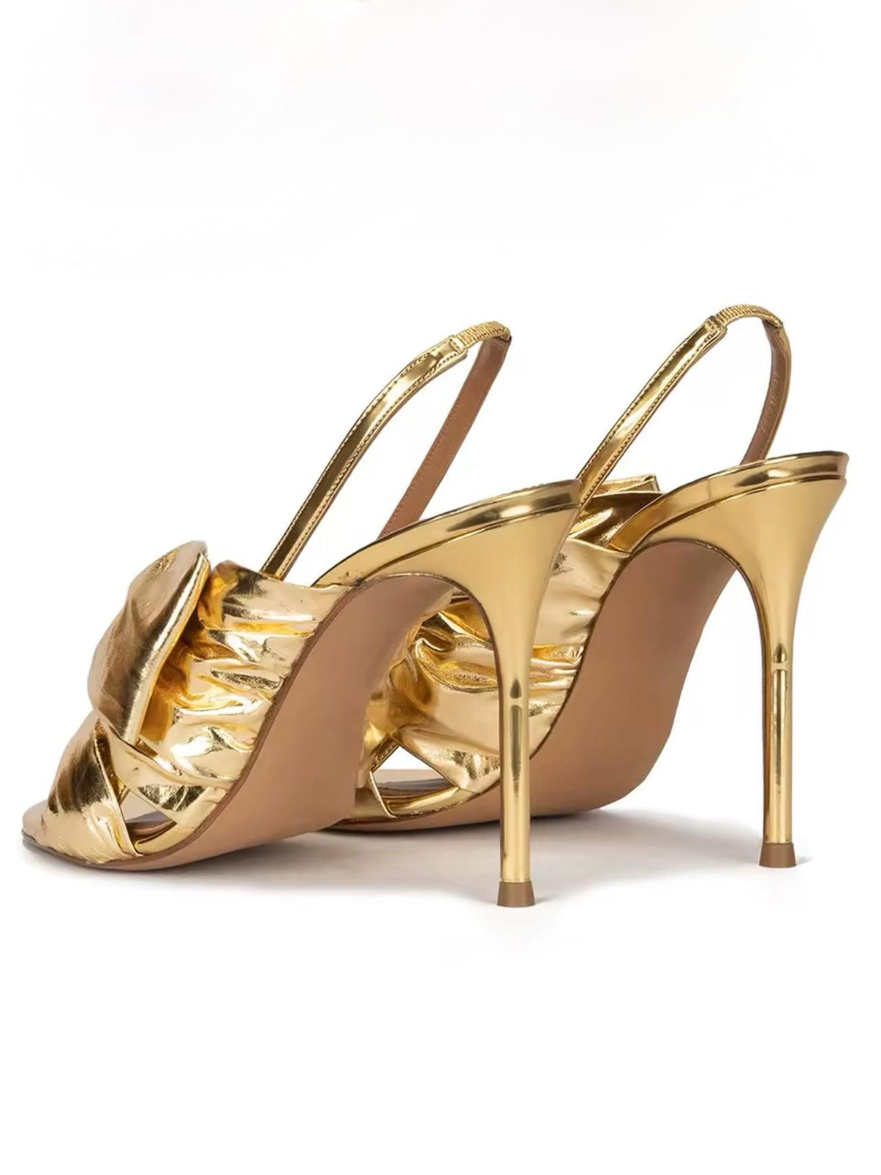 Metalische High-Heels mit Knoten - Sorentis