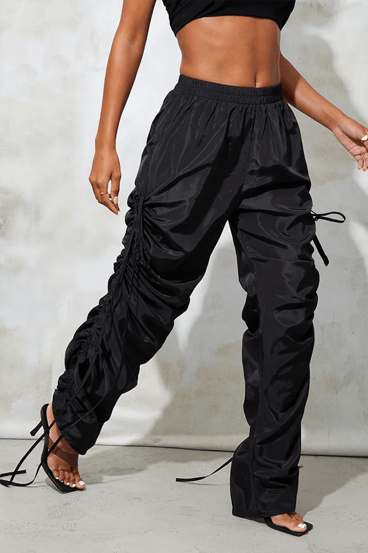 Ruched Cargohose mit Glanzeffekt - Sorentis