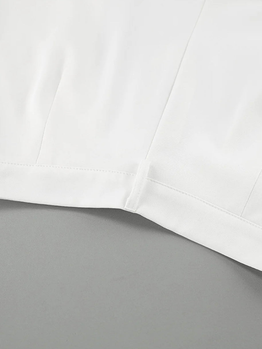 Fließende Stoffhose mit breitem Bein