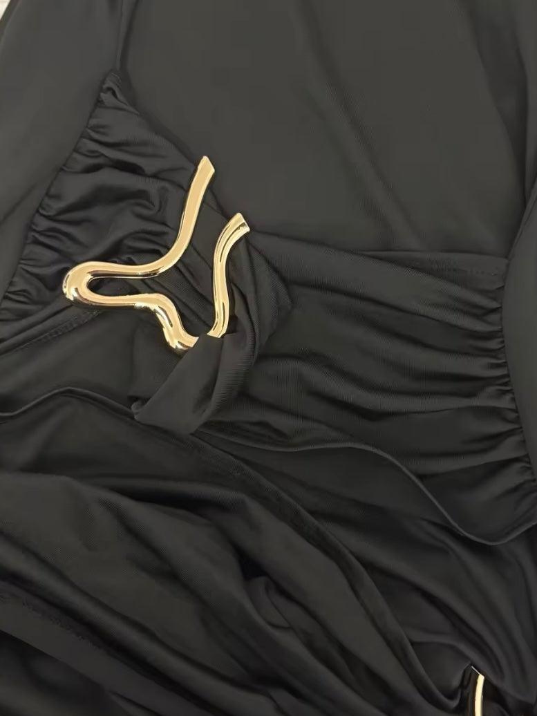 Bodycoon Maxi-Kleid mit Raffungen - Sorentis