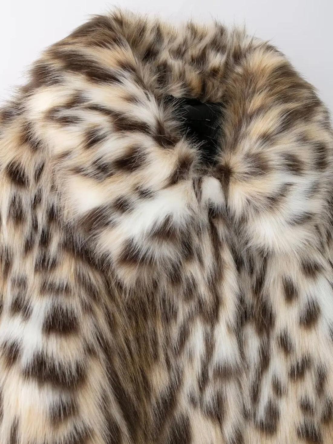 Faux-Fur Leoparden Jacke - Sorentis