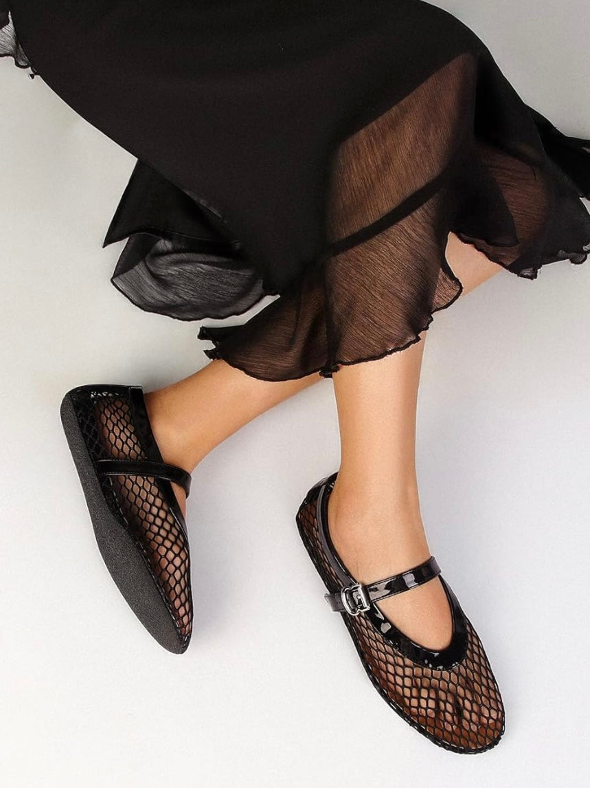 Atmungsaktive Netz Ballerinas