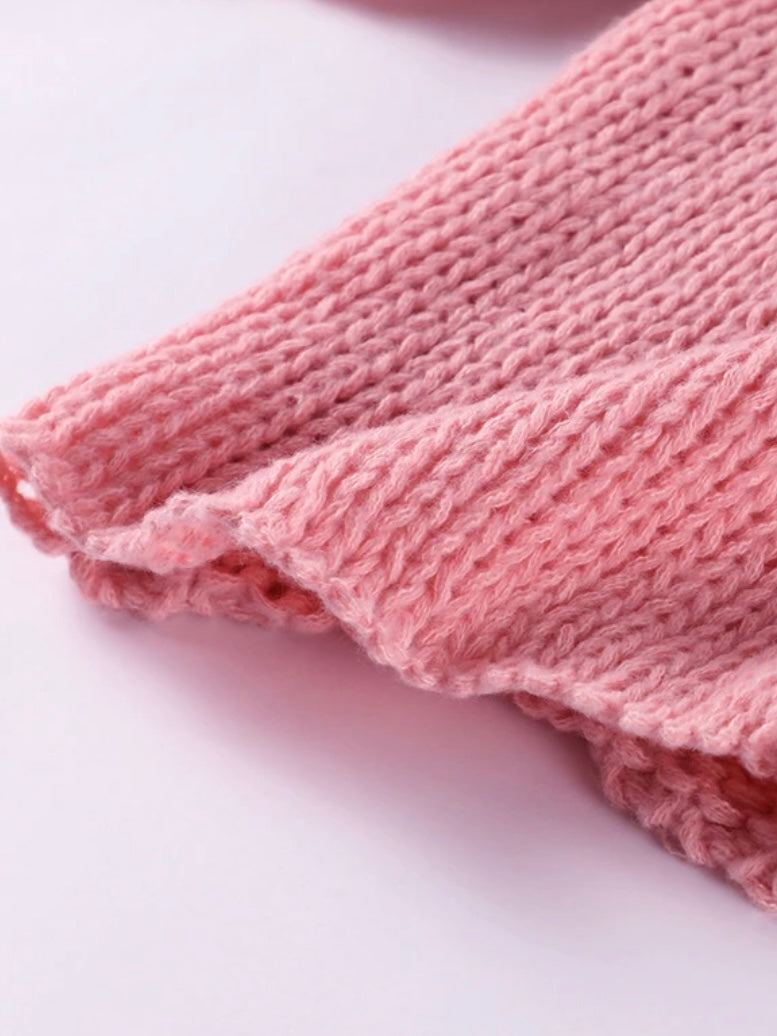 Knitted Cardigan mit Knoten