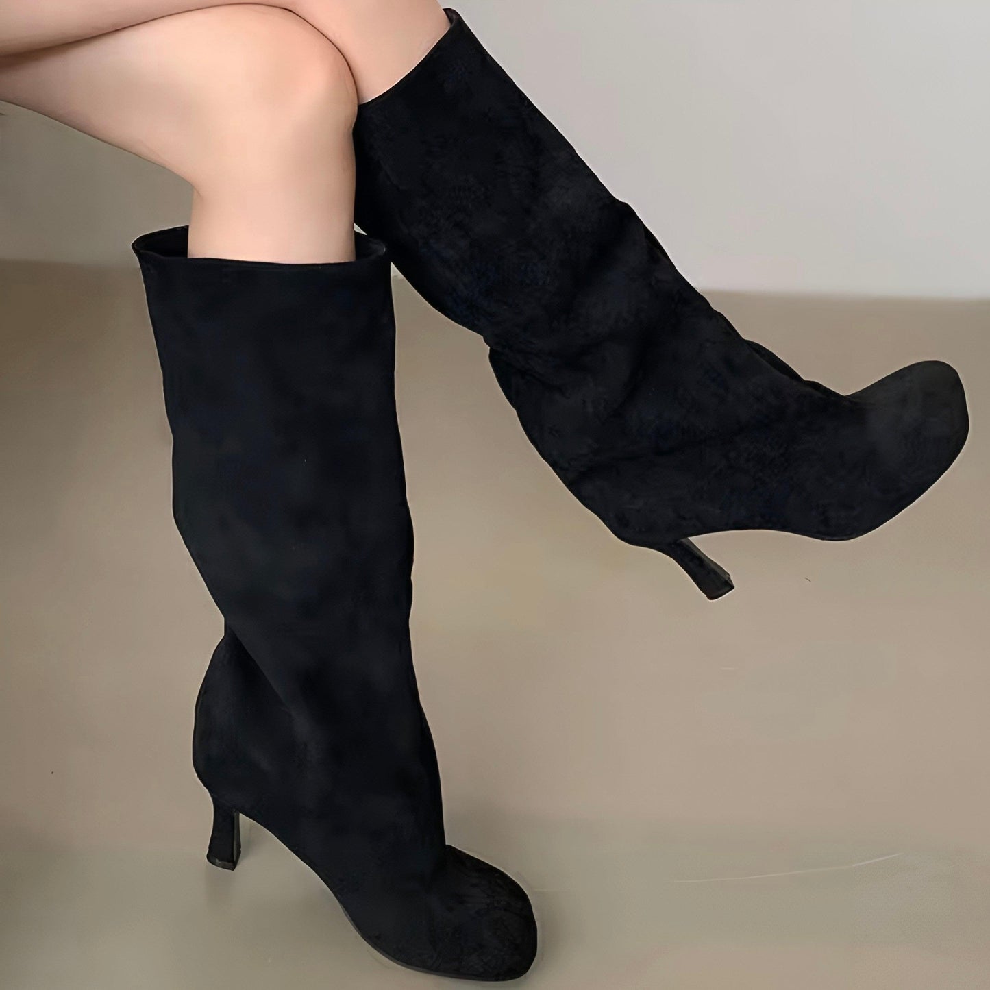 ECO Suede Stiefel mit breitem Schaft - Sorentis