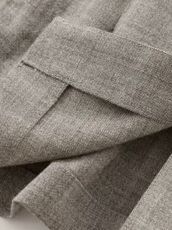 Fließender Blazer mit Gürtel