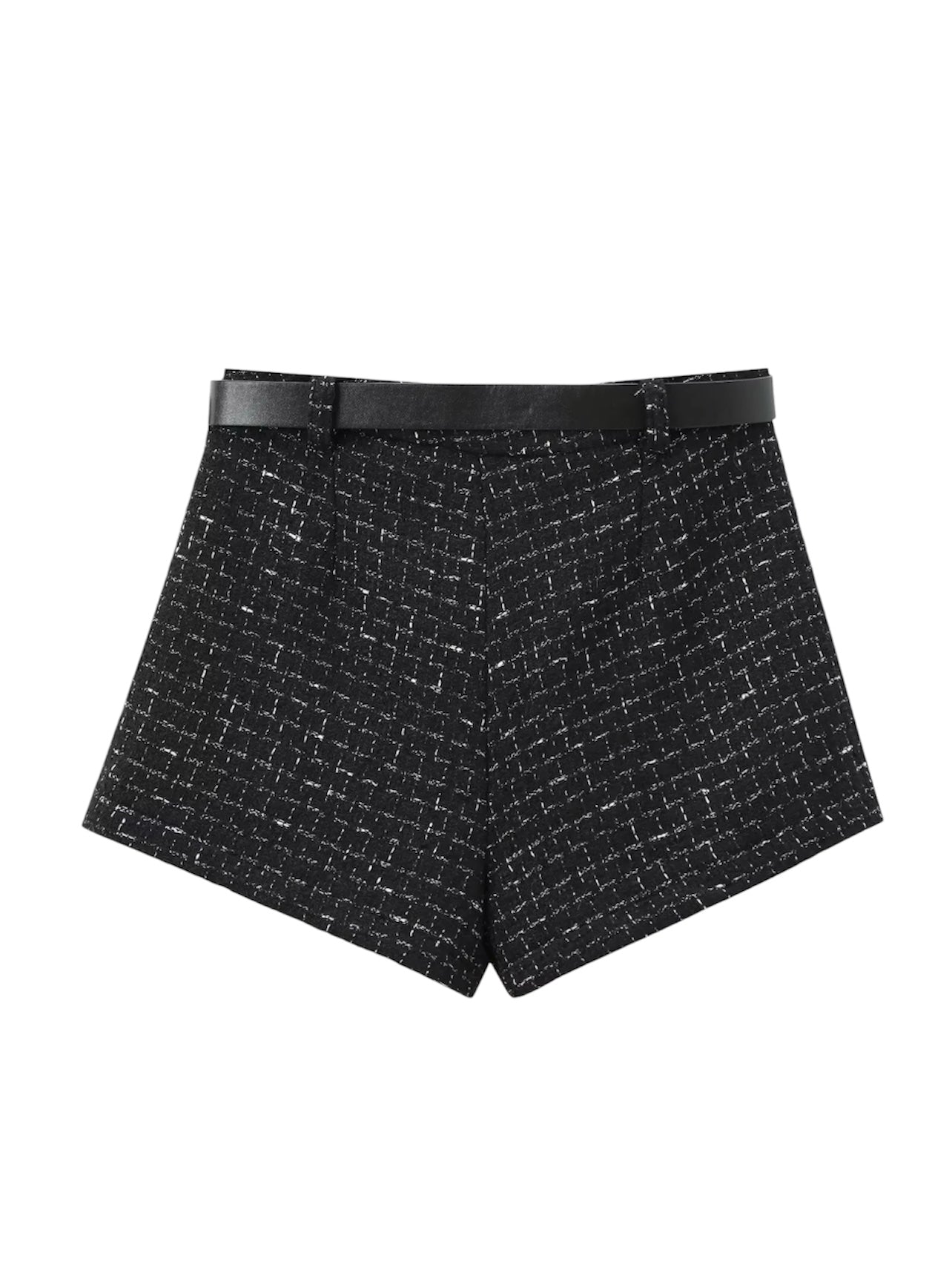 Tweed-Zweiteiler taillierte Weste mit einem Hosenrock