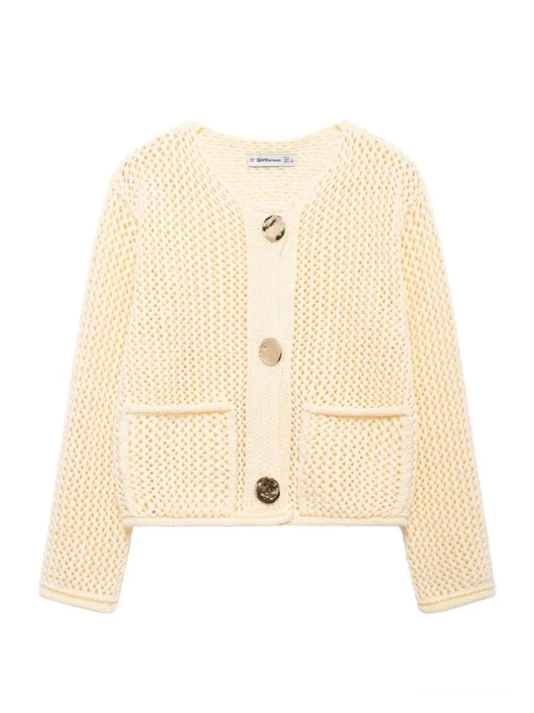 Strick Cardigan mit goldenen Knöpfen