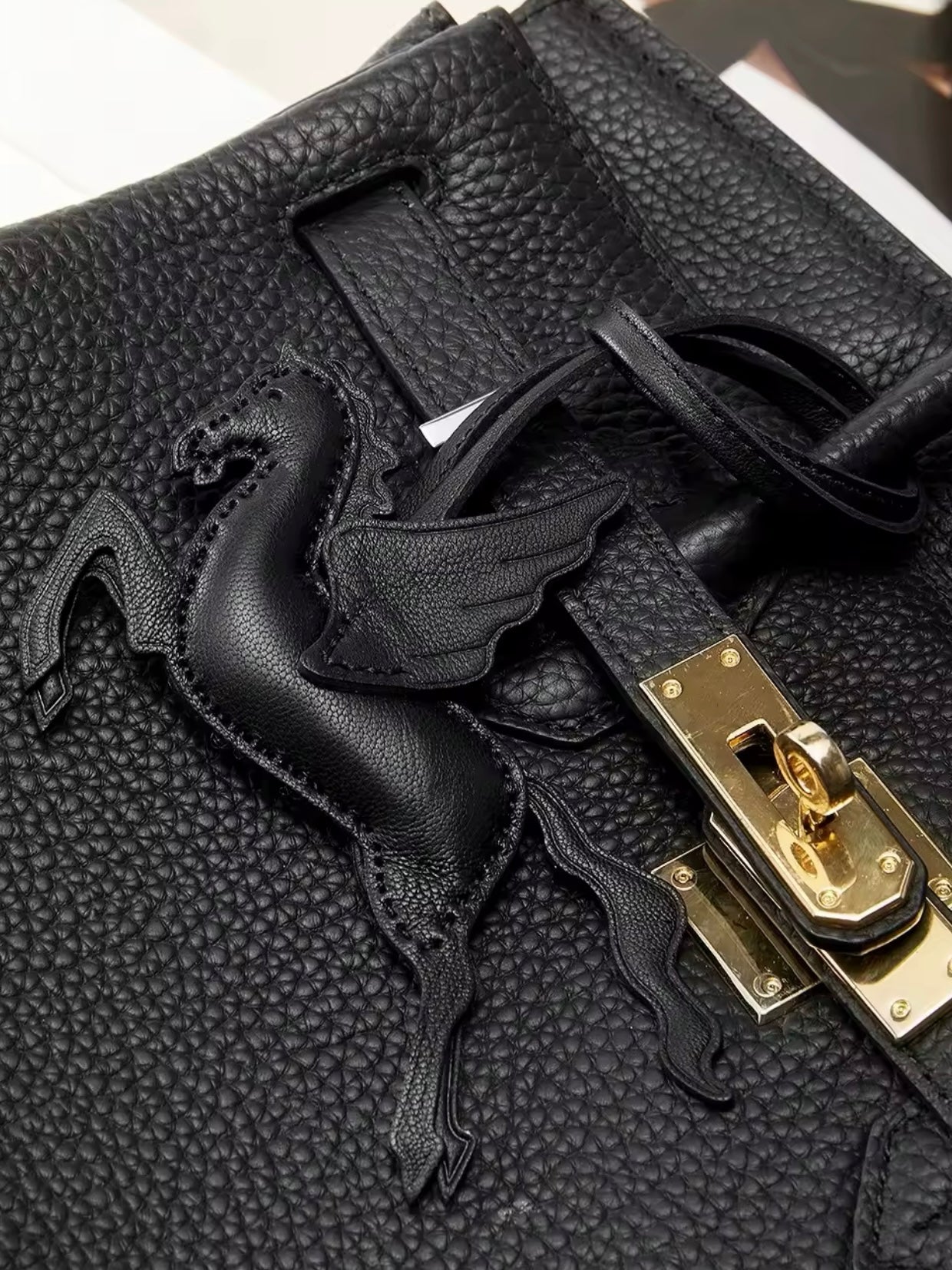 Echtleder Pegasus Taschenanhänger