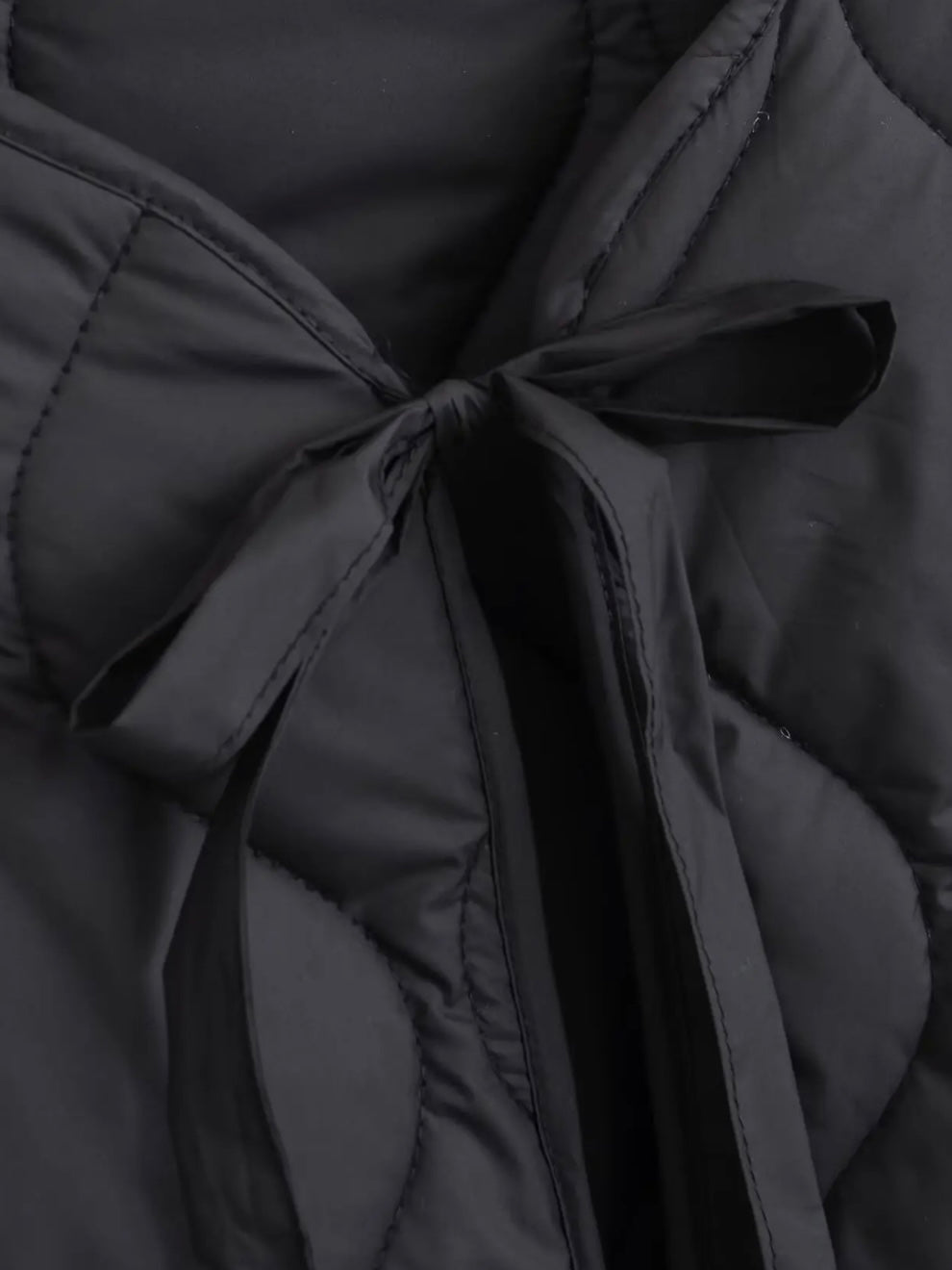 Gesteppte Übergangsjacke mit Schleifen