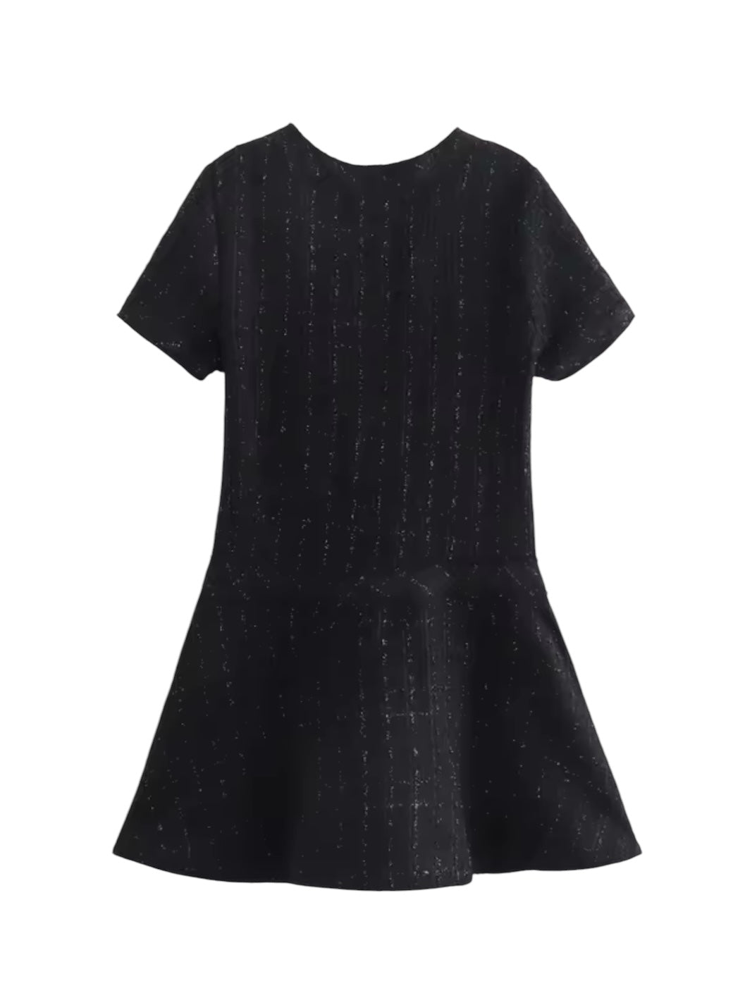 Ausgestelltes Tweed Minikleid