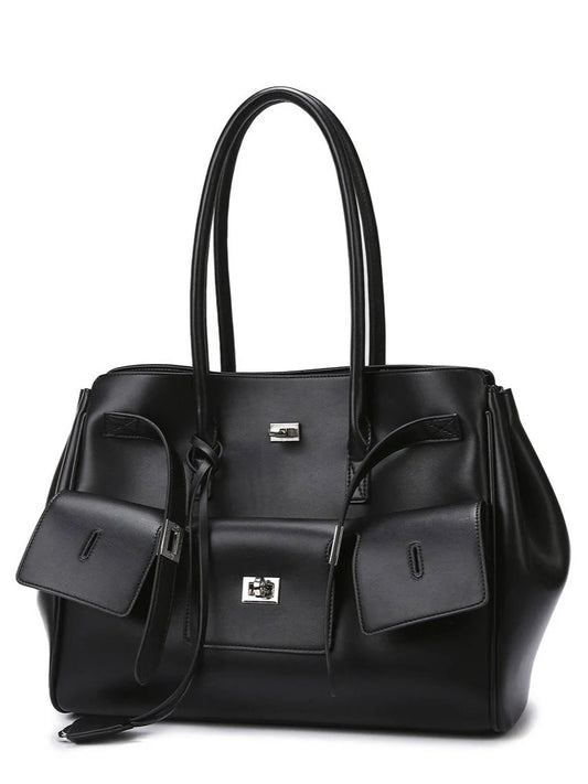 Großer Shopper mit Quadratischer Schnalle