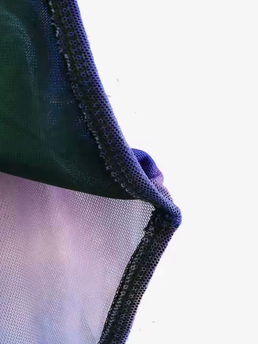 Mesh Body mit asymmetrischen Raffungen