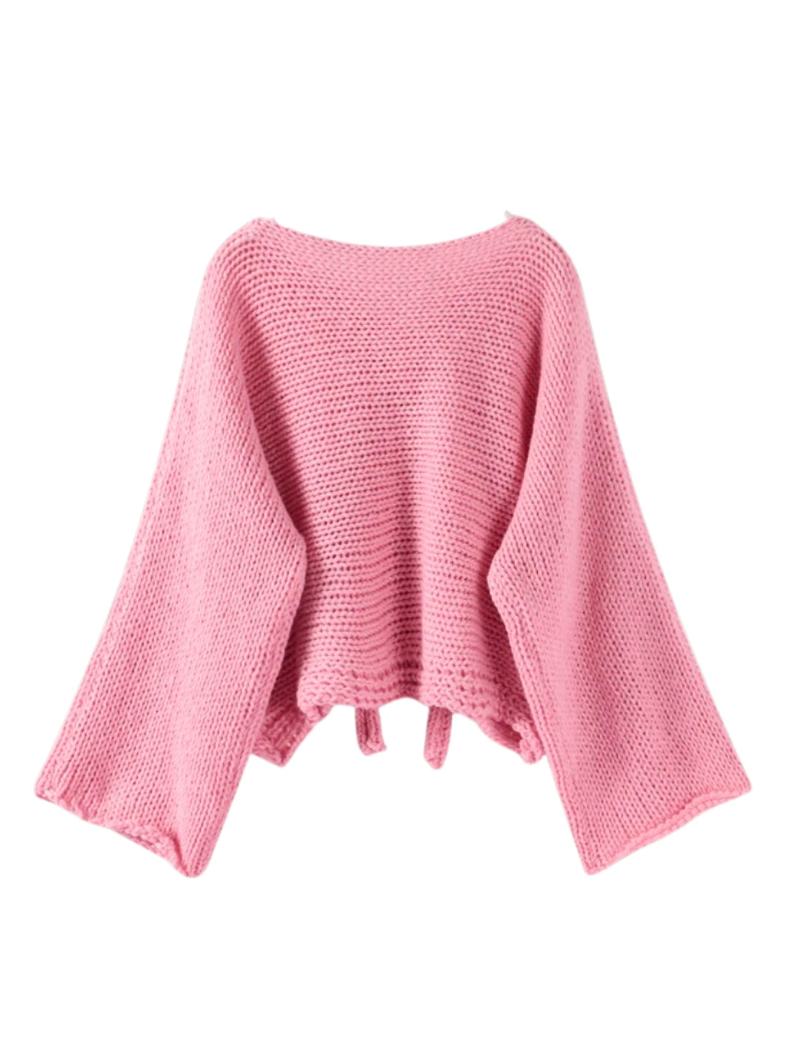 Knitted Cardigan mit Knoten
