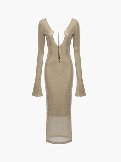 Glitzerndes Pailletten-Abendkleid - Sorentis