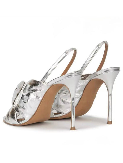 Metalische High-Heels mit Knoten - Sorentis