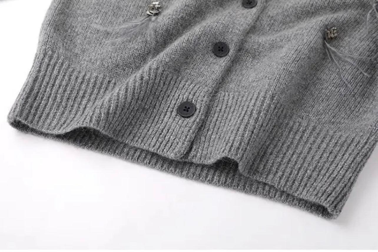 Festlicher Cardigan mit Dekor - Sorentis