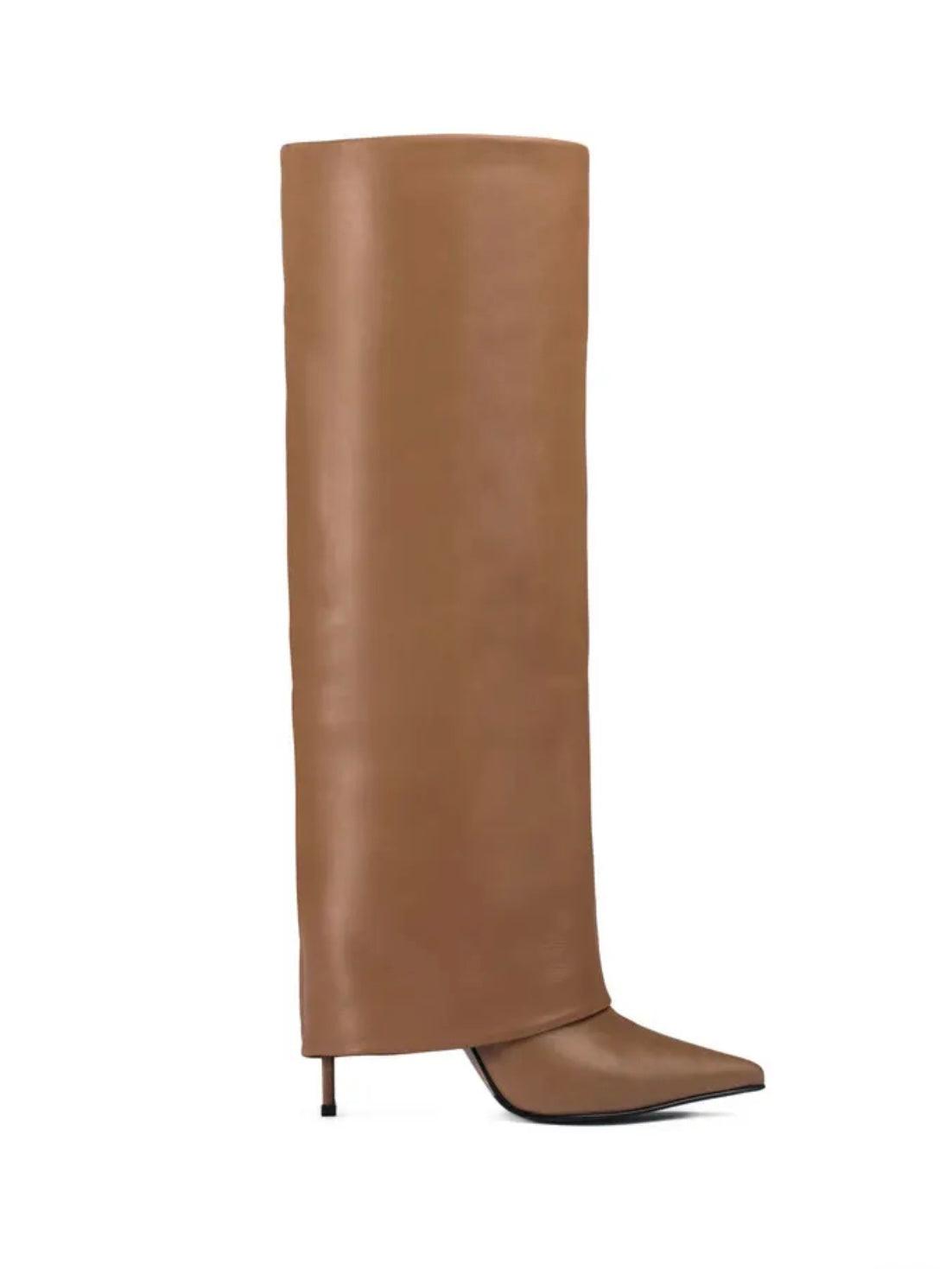 Kneehohe Stiletto Stiefel - Sorentis