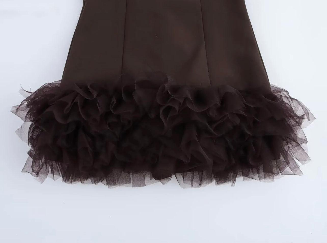 Minikleid mit Tüll-Raffungen - Sorentis