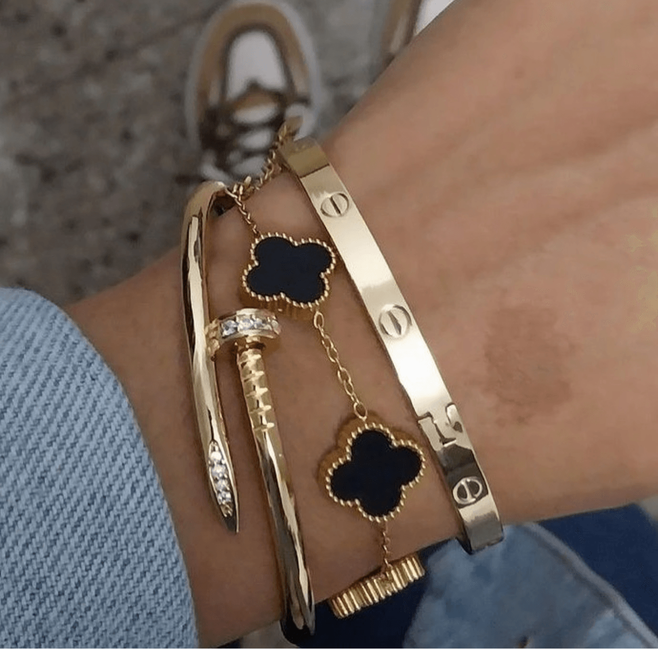 VanKlef Armband Gold Steinless Steel - Sorentis