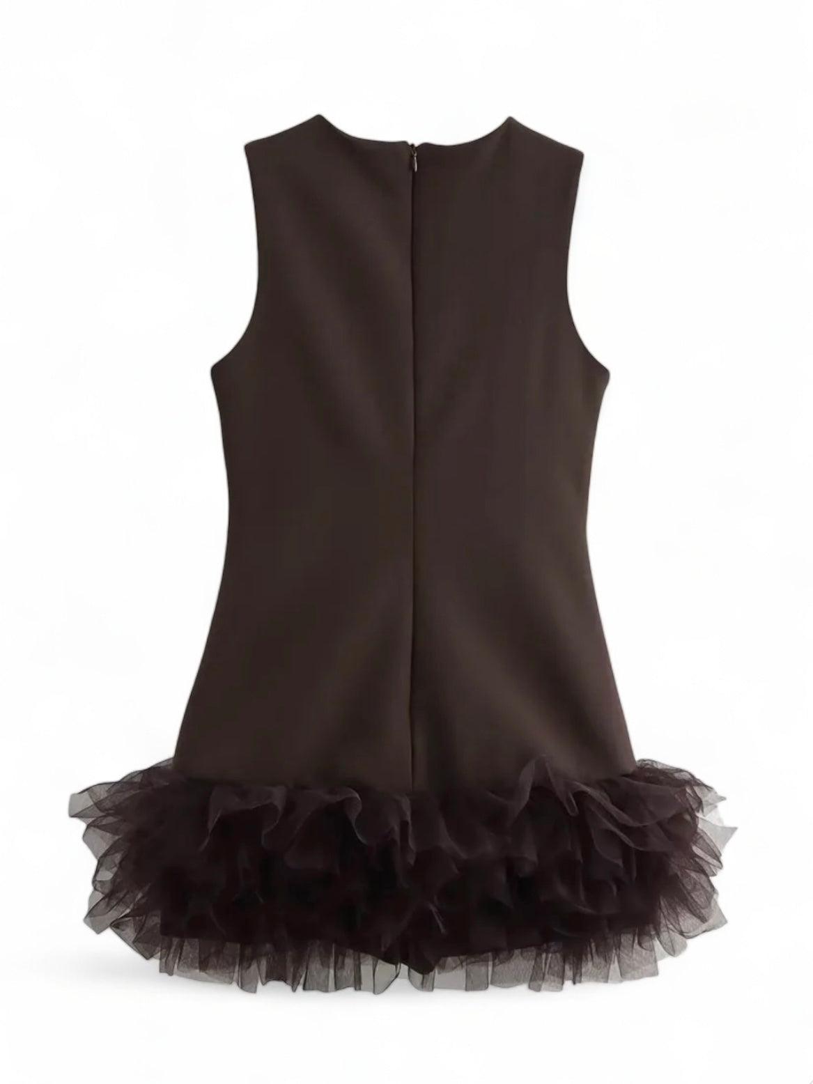 Minikleid mit Tüll-Raffungen - Sorentis