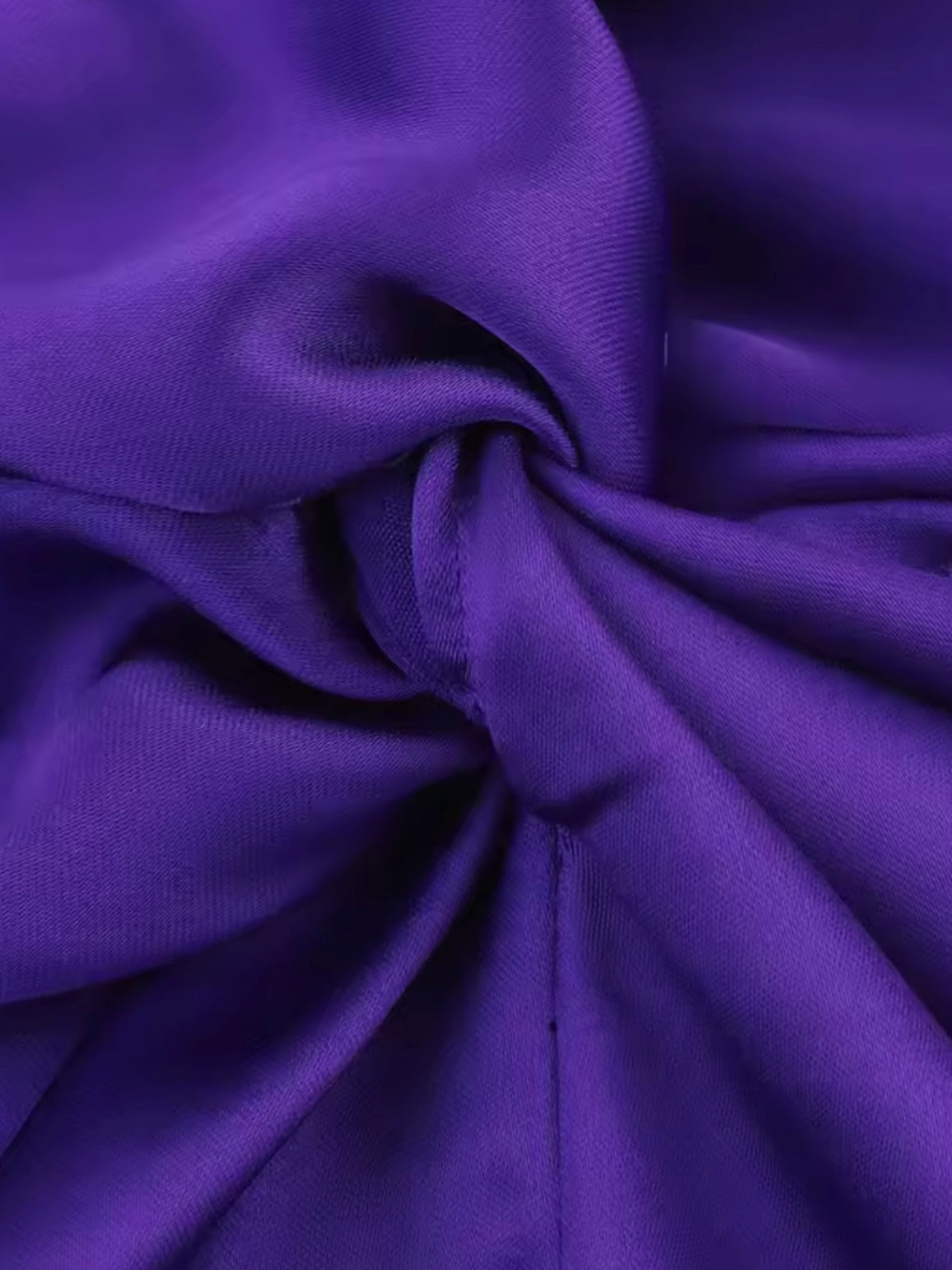 Satin Co-Ord Set – Top & Rock in Royal Violet