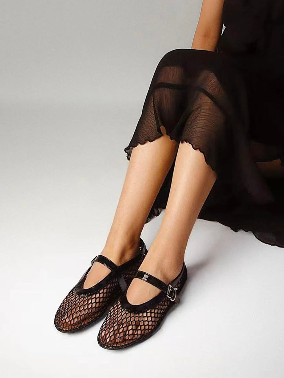 Atmungsaktive Netz Ballerinas