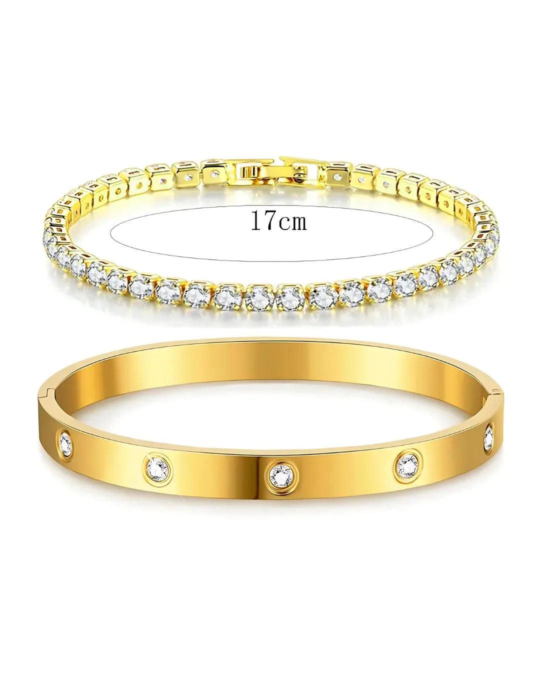 14-Karat vergoldetes Armband Set - Sorentis