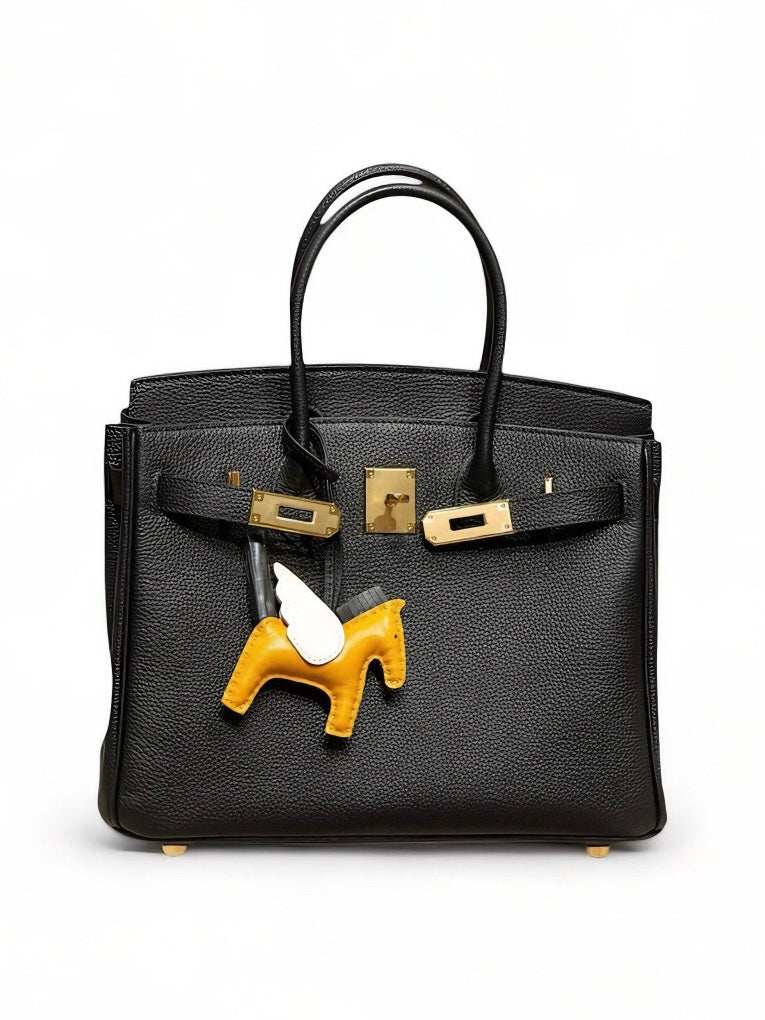 Echtleder Noble Handtasche Klassiker 30cm