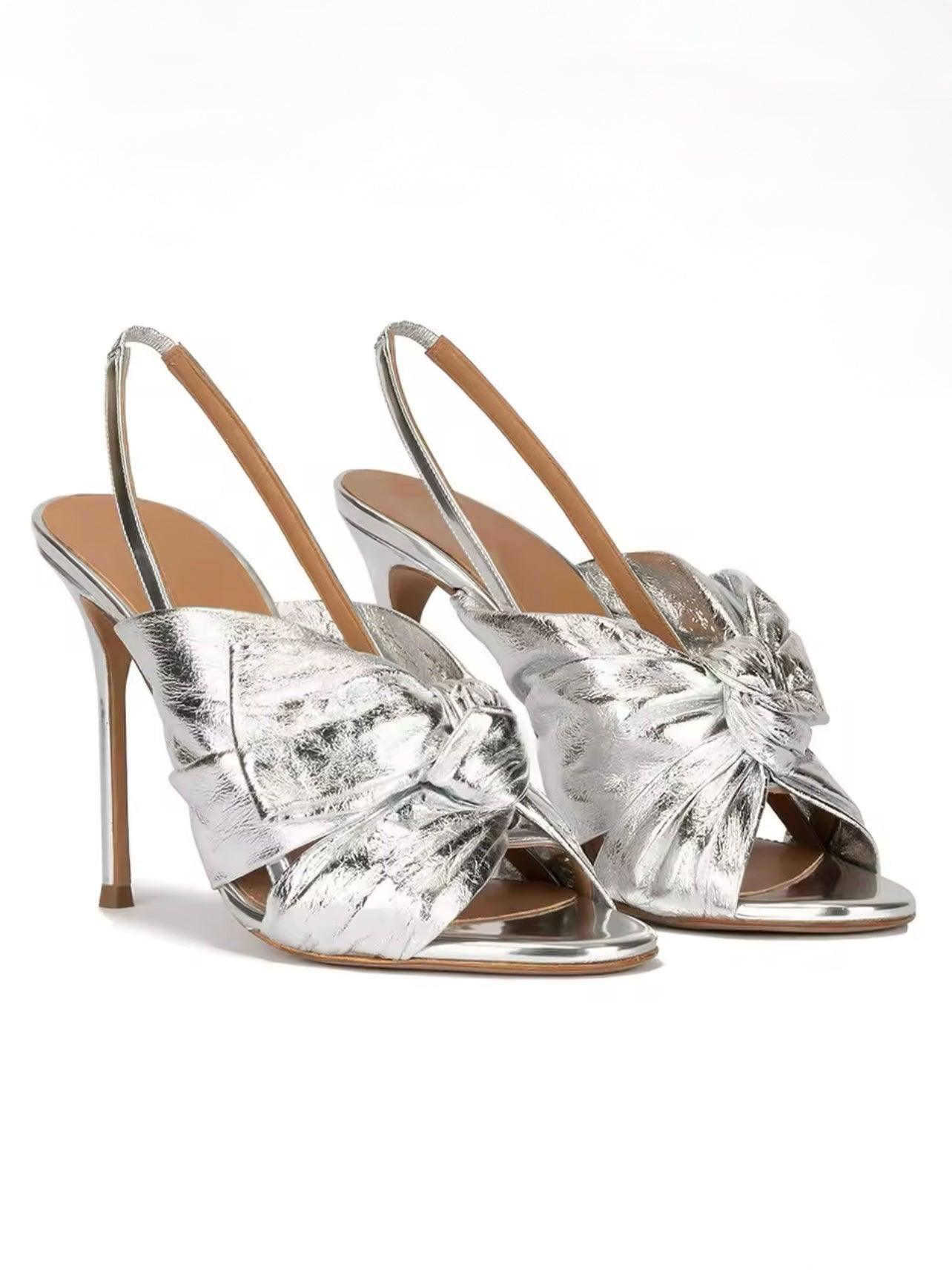 Metalische High-Heels mit Knoten - Sorentis