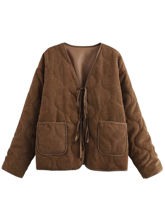 Leichte Übergangsjacke aus feinem Cord