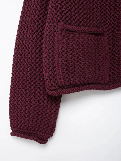 Strick Cardigan mit goldenen Knöpfen