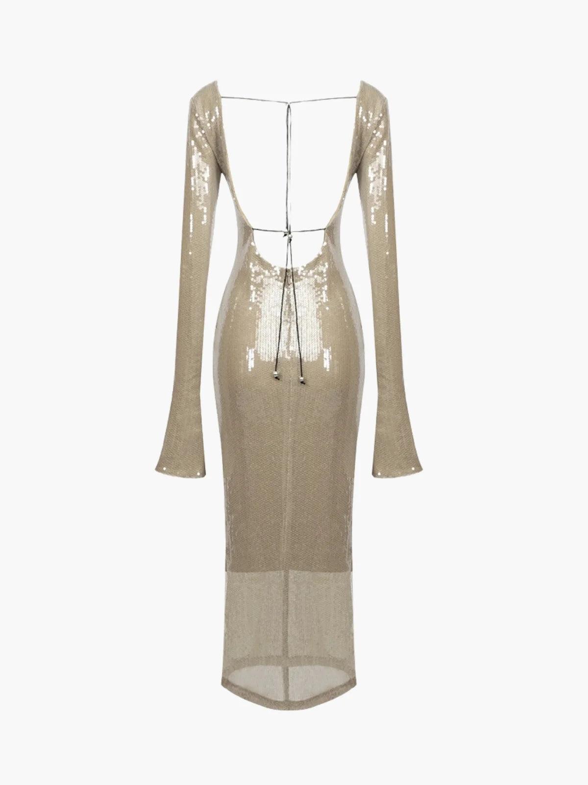 Glitzerndes Pailletten-Abendkleid - Sorentis