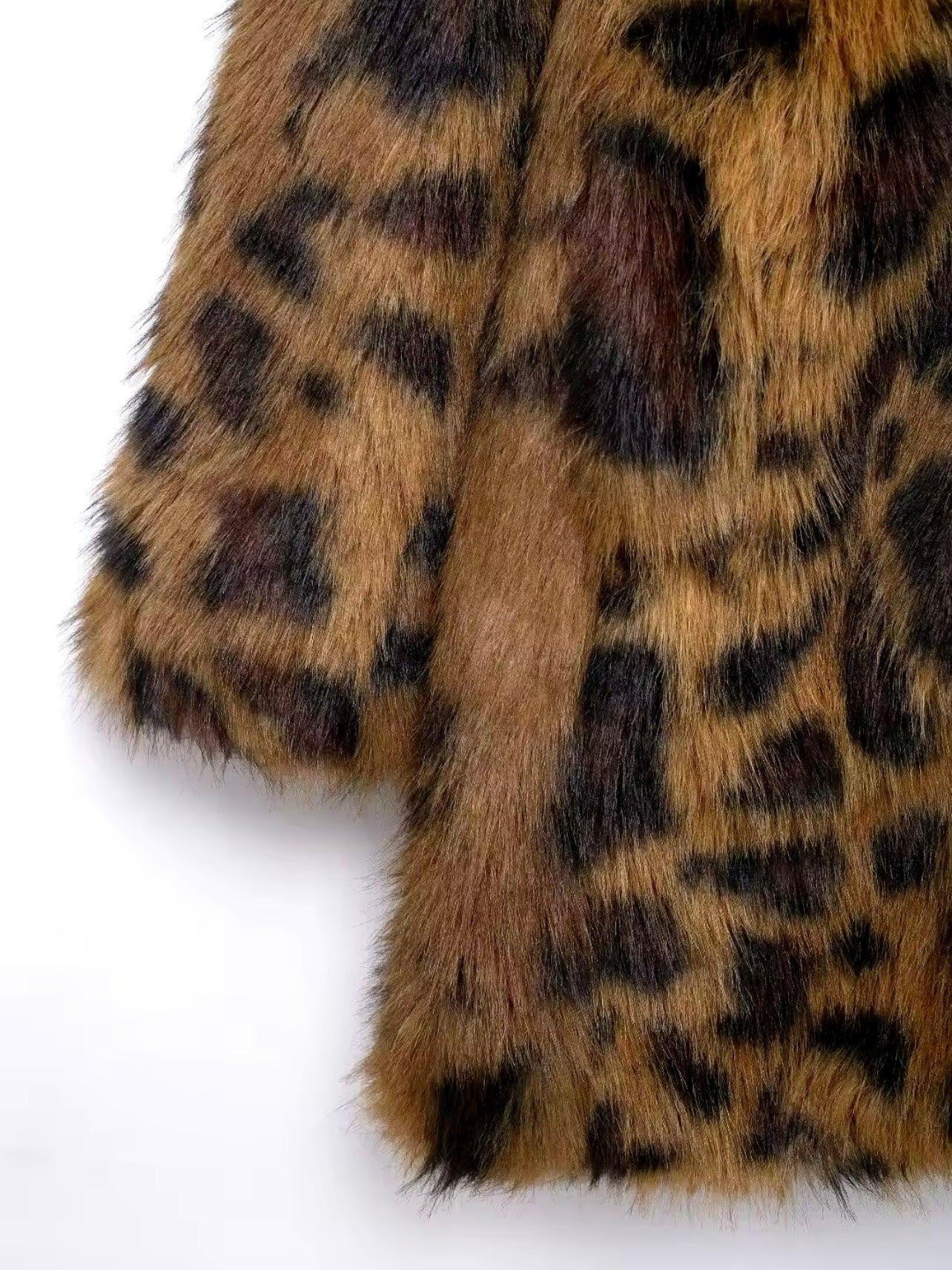 Langmantel mit Leopardenmuster - Sorentis