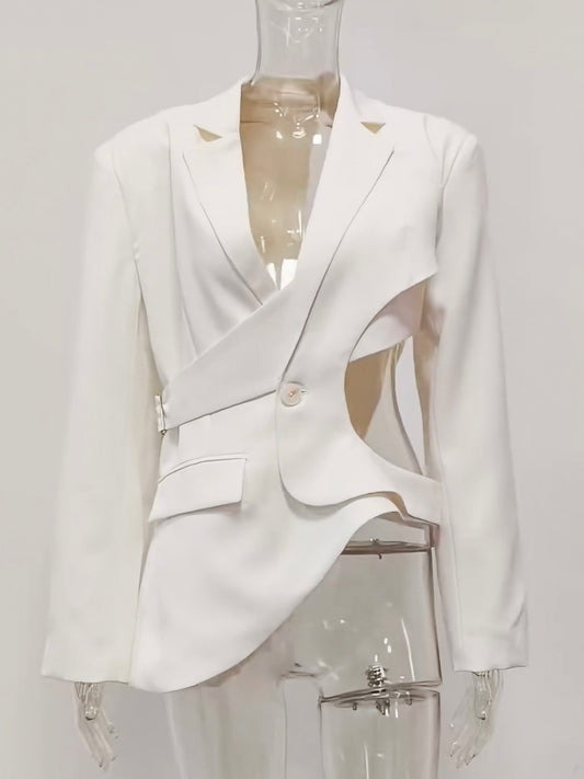 Asymmetrischer Blazer mit Cut-outs