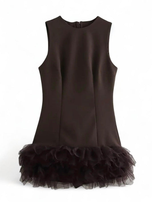Minikleid mit Tüll-Raffungen - Sorentis