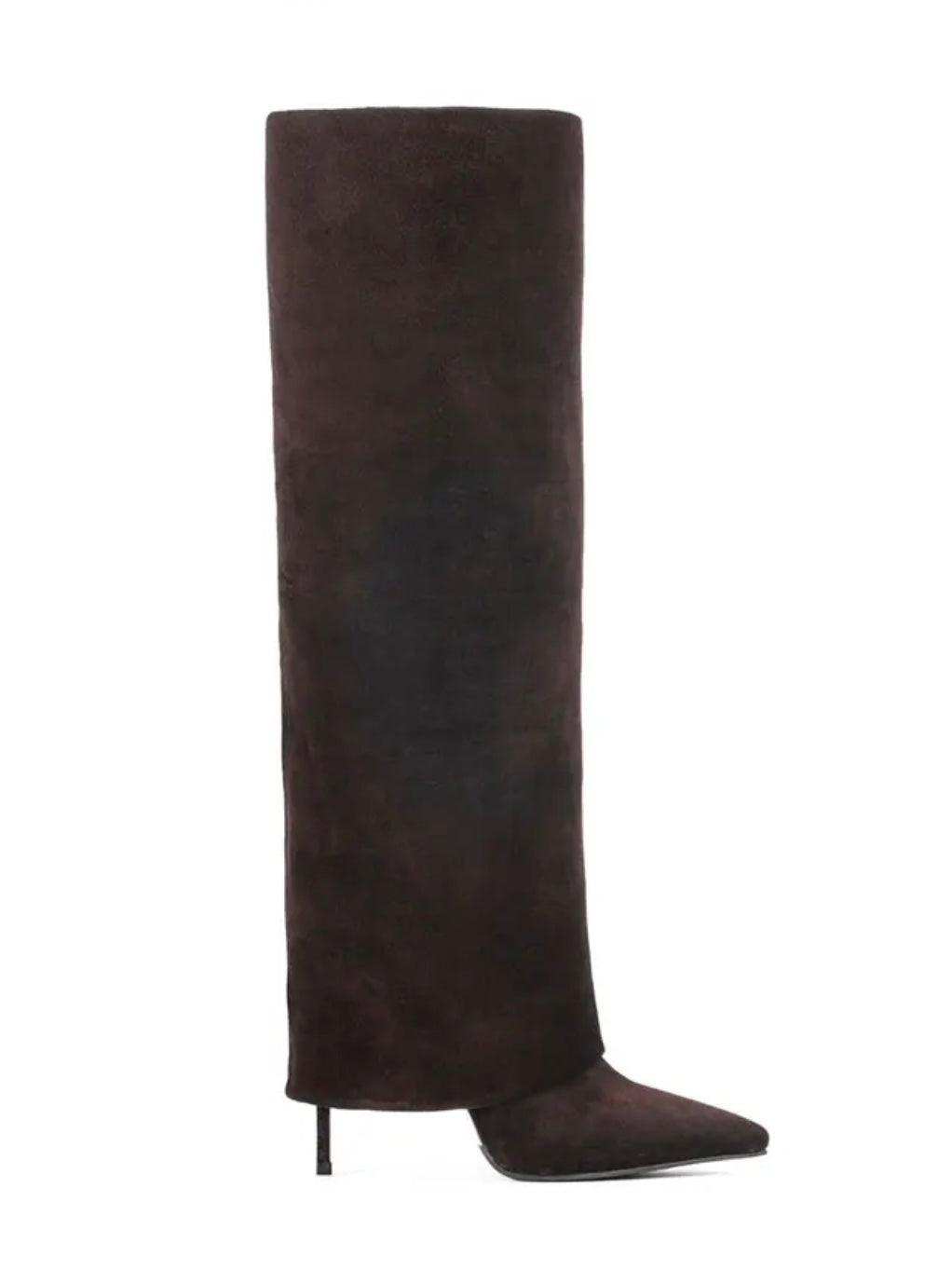 Kneehohe Stiletto Stiefel - Sorentis