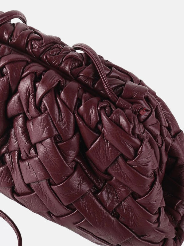 Geflochtene Wolkenförmige Umhängetasche