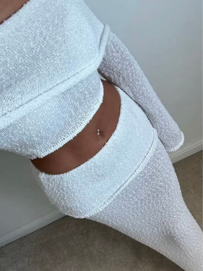 Zweiteiler mit Off-Shoulder-Top & Maxi-Rock