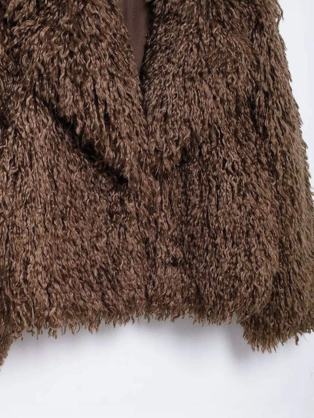 Jacke aus mongolischem Kunstpelz - Sorentis
