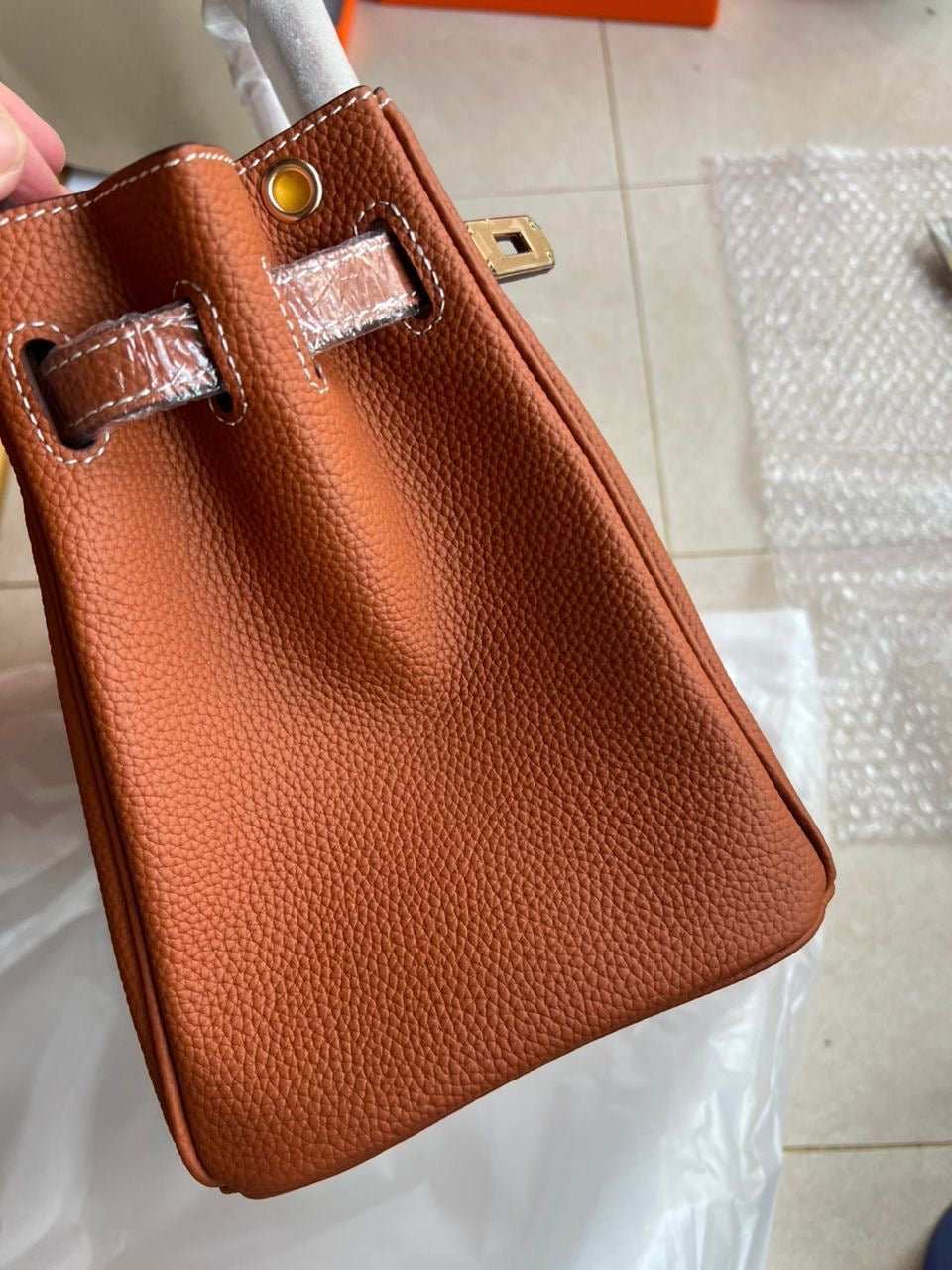 Echtleder Noble Handtasche Klassiker 30cm