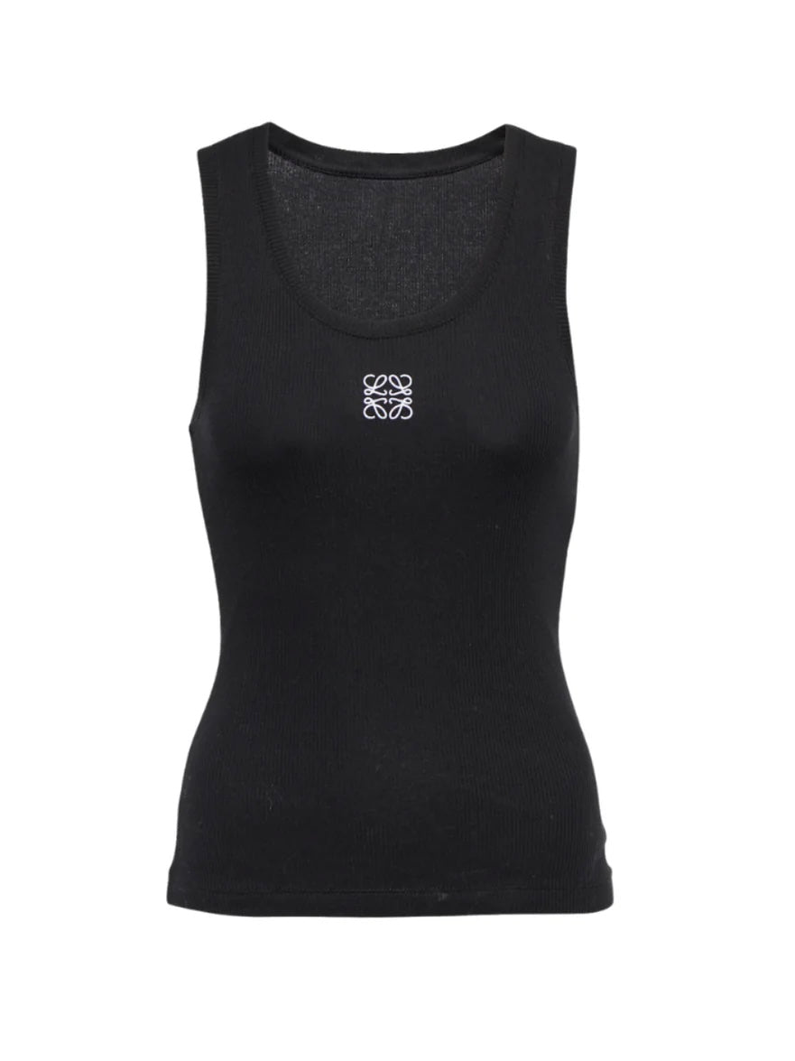 Tanktop aus Baumwolle mit Logo für Damen – Vorderansicht