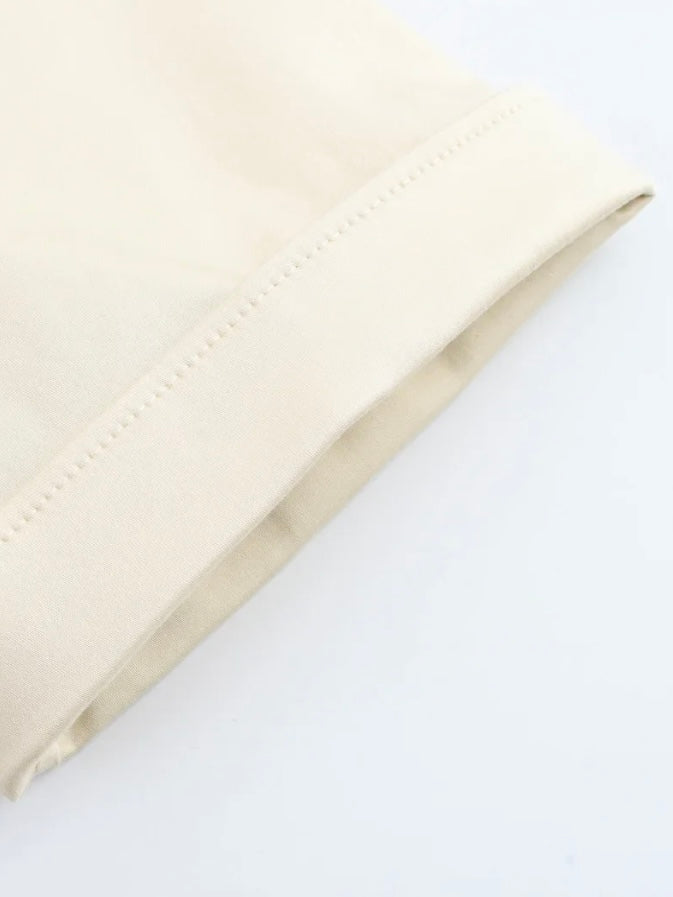Kurzärmeliges Hemdkleid mit Taschen