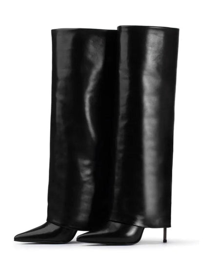 Kneehohe Stiletto Stiefel - Sorentis