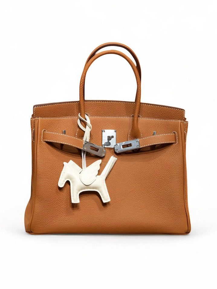 Echtleder Noble Handtasche Klassiker 30cm